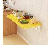 Scrivania pieghevole da parete, compatta, con 2 supporti, ideale per piccoli spazi, comodino, casa, ufficio, 120 x 30 cm