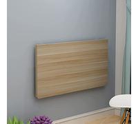 Scrivania pieghevole da parete in legno di pino per casa, ufficio, spazio di lavoro e sala da pranzo, design elegante e versatile