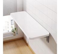 Scrivania pieghevole da parete, multifunzione, tavolo per computer e sala da pranzo, salvaspazio, nero, tavolo da cucina (bianco: 60 x 30 x 1,6 cm)