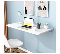 Scrivania pieghevole da parete per computer portatile, 120 x 40 cm, tavolo da lavoro galleggiante salvaspazio per studio, sala da pranzo e camera da letto, design compatto pieghevole (dimensioni: 100