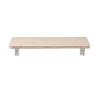 Scrivania pieghevole da parete per computer portatile con ripiano a discesa e supporti per casa, ufficio e sala da pranzo (60 x 25 cm) - Soluzione versatile per spazio di lavoro