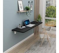 Scrivania pieghevole da parete per lavanderia e piccoli spazi salvaspazio nero tavolo per computer 90 x 30 cm design compatto e versatile