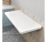 Scrivania pieghevole da parete, tavolo da pranzo salvaspazio per cucina, bar, postazioni di cucito, colore bianco, 60 x 30 cm, design versatile ed elegante