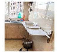 Scrivania pieghevole salvaspazio - Tavolo da lavoro pieghevole robusto e stabile per camera da letto, cucina, balcone, design squisito disponibile in 12 misure Chasing the Dawn White