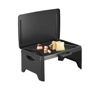 Scrivania pieghevole - Tavolino da letto | Tavolo da letto per computer portatile | Supporto regolabile in altezza | Vassoio multifunzione portatile per seggiolino auto | Vassoi per cibo per mangiare