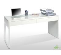 Forés Scrivania ufficio Linea Touch 002315A 138x50x75 cm con 2 cassetti Bianco