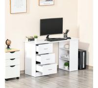 Scrivania Porta PC con 3 Cassetti e 3 Ripiani, Scrivania per Camera e Ufficio in Legno 120x49x72cm Description:Questa scrivania per computer HOMCOM con piano da 120 cm offre ampio spazio per tenere a 