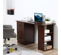 Scrivania Porta PC con 3 Cassetti e 3 Ripiani, Scrivania per Camera e Ufficio in Legno 120x49x72cm Description:Questa scrivania per computer HOMCOM con piano da 120 cm offre ampio spazio per tenere a