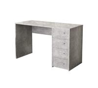 Scrivania porta pc in legno nobilitato con 4 cassetti Cuba