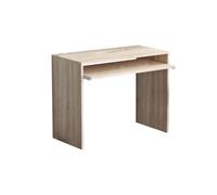 SCRIVANIA PORTA PC MODERNA CASA UFFICIO TASTIERA ESTRAIBILE MARRONE MOD.PERRY