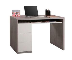 SCRIVANIA PRIVILEGIO CON 3 CASSETTI 110X60X75H COLORE CEMENTO