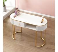 Scrivania professionale moderna per nail tech con tavolo per manicure per salone e uso domestico, stazione per unghie in legno con cassetti e armadietto a 3 strati, mobili eleganti di bellezza