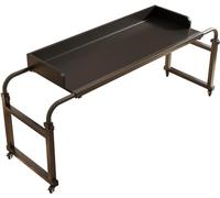 Scrivania regolabile da 115 a 210 cm, carrello per computer portatile, telaio per letto queen/king size, altezza regolabile 65-95 cm, tavolo medico con ruote