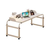 Scrivania regolabile da 115 a 210 cm, carrello per computer portatile, telaio per letto queen/king size, altezza regolabile 65-95 cm, tavolo medico con ruote