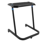 Scrivania regolabile in altezza, scrivania fitness con ruote, portabicchieri, capacità di carico 50 kg, piano del tavolo 74 x 38 cm, per tapis roulant, bici da allenamento, palestre a casa