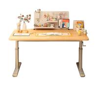 Scrivania regolabile in altezza, scrivania manuale con cassetto portaoggetti, per casa e ufficio, 80 cm x 60 cm, design ergonomico