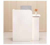 Scrivania rettangolare per ufficio, reception, banco paga per saloni di bellezza, tavolo da ingresso, moderno, 120 cm, elegante e funzionale