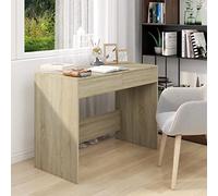 Scrivania Rovere Sonoma 101x50x76,5 cm in Truciolato, Sturdy Office Desk with 2 Drawers, Compact Computer Table for Home Office Study Room, Easy to Clean Workstation, Modern Wooden Writing Desk