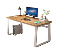 Scrivania salvaspazio/studio/angolare/gaming，scrivania semplice per PC,Montaggio semplice,stabile e compatto, per Studio, Ideale per Camera da Letto e Ufficio(Light Walnut,100*40cm(39*16in))