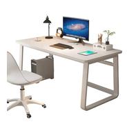 Scrivania salvaspazio/studio/angolare/gaming，scrivania semplice per PC,Montaggio semplice,stabile e compatto, per Studio, Ideale per Camera da Letto e Ufficio(White Finish,140*50cm(55*20in))