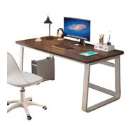 Scrivania salvaspazio/studio/angolare/gaming，scrivania semplice per PC,Montaggio semplice,stabile e compatto, per Studio, Ideale per Camera da Letto e Ufficio(Dark Walnut,160*60cm(63*24in))