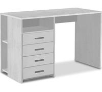 QUADRANTE 719k Scrivania Bianco fiammato (120cm) Mobile KIT