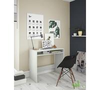 SCRIVANIA SCRITTOIO CON RIPIANO FISSO 79X43X78H CM BIANCO ALPES STUDIO UFFICIO