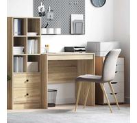 Scrivania Sonoma in rovere 80 x 50 x 76 cm | Legno ingegneristico robusto, design compatto, facile da montare, per piccoli spazi