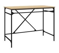 Scrivania Sonoma oak 100x50x75 cm in legno e ferro