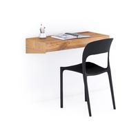 Scrivania sospesa a muro Evolution 90x40, Rovere Rustico