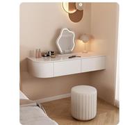 Scrivania sospesa con cassetti, toletta a parete, semplice armadietto portaoggetti per camera da letto, comodino 80 cm