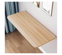 Scrivania sospesa da parete per laptop, tavolo da pranzo e banco da lavoro salvaspazio, design compatto in colore noce chiaro, ideale per casa, ufficio, piccoli spazi e arredamento moderno