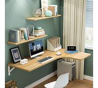 Scrivania sospesa da parete, stile moderno, stabile e convertibile, facile installazione, supporta fino a 50 kg, perfetta per piccoli spazi e uffici domestici