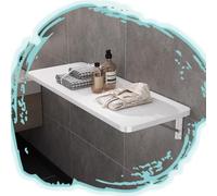 Scrivania sospesa in legno da parete, salvaspazio, per sala da pranzo e ufficio, con staffe resistenti, design elegante, 40 x 120 cm, per riporre e lavorare in modo efficiente