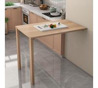 Scrivania sospesa salvaspazio da parete, tavolo pieghevole in legno massiccio per piccoli spazi, perfetto per cucina, sala da pranzo, camera da letto, soggiorno, design a scomparsa per una nazione