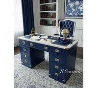 Scrivania Stile Marina Linea Mediterraneo Il Corsaro In Legno Di Mogano