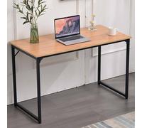 Scrivania Tavolo Porta PC Legno Metallo Casa Ufficio Design Industriale Noce
