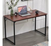Scrivania Tavolo Porta PC Legno Metallo Casa Ufficio Design Industriale Teak