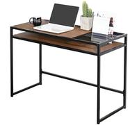 Scrivania Tavolo Porta Pc Legno Metallo con Portadocumenti Design Industriale