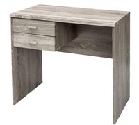 SCRIVANIA TAVOLO SCRITTOIO SALVASPAZIO PORTA PC MODERNO ROVERE GRIGIO 8040H76