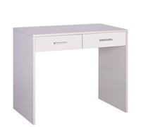Scrivania ufficio camerette bianca Scrivanie in legno per pc con 2 cassetti