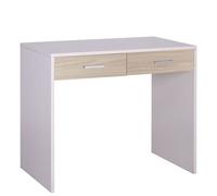 Scrivania ufficio camerette bianca Scrivanie in legno per pc con 2 cassetti olmo