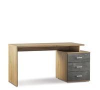 Scrivania ufficio camerette noce Scrivanie in legno per pc con cassettiera
