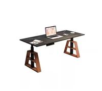 Scrivania ufficio classica Tavolo elevatore elettrico da tavolo for giochi, PC intelligente, banco lavoro, scrivania in legno massello for ufficio, studio, uso domestico per scrivere(180*60*60-125cm)