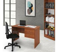 Scrivania ufficio con cassetti Scrivanie porta pc in legno per camerette noce