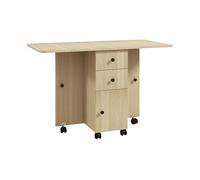 SCRIVANIA UFFICIO HOMCOM IT835-679V80ND - Truciolato, 120x60x76.5cm, pieghevole con ruote e cassetti