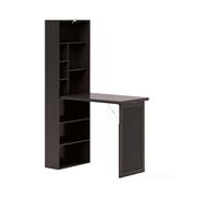 SCRIVANIA UFFICIO HOMCOM IT836-296V80BN - MDF, 98x51x153cm, pieghevole con libreria e lavagna