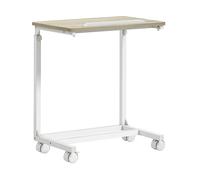 SCRIVANIA UFFICIO HOMCOM IT838-547V00AK - Metallo e truciolato, 55x36x62.5-82.5cm, Altezza regolabile