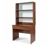 Scrivania ufficio porta computer con libreria e cassetto Scrivanie pc noce italy