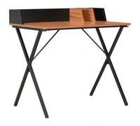 Scrivania VidaXL 80x50x84 cm Nero/Marrone